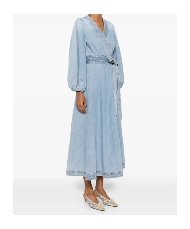 Zimmermann Indra wrap midi dress, photo 3 of 6 from SENSER