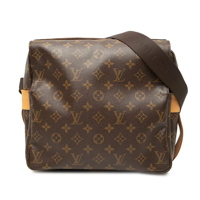 Brown Louis Vuitton Monogram Naviglio Crossbody Bag in Brown Coated canvas from Designer Revival