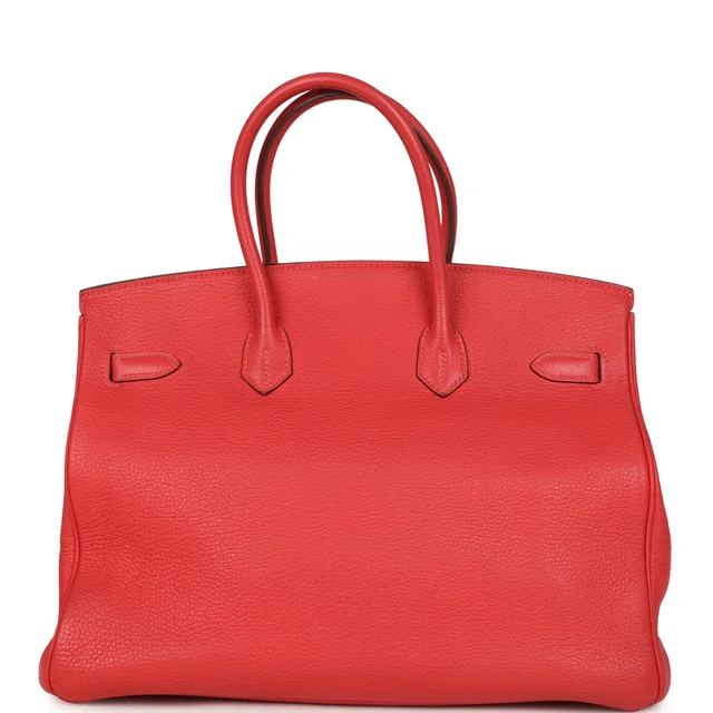 Hermès Birkin 35 Geranium Togo Gold Hardware in Togo leather from Madison Avenue Couture, photo 2 of 2