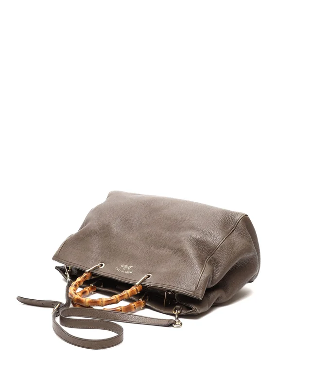Gucci Large Bamboo Shopper Tote Bag in Caviar leather from A Retro Tale, photo 5 of 11