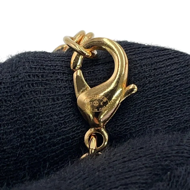 Chanel CC Logo Heart Necklace Gold Plated Faux Pearl Rhinestone in Gold from GALLERY RARE, photo 11 of 12