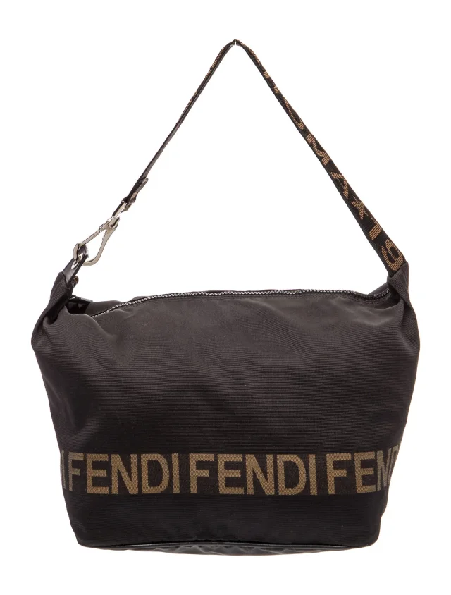 Fendi Nylon Shoulder Bag Vintage in black Nylon from The RealReal