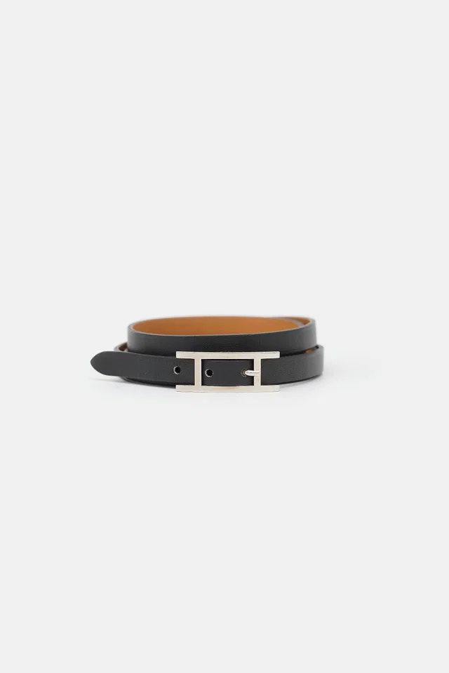 Hermès 2012 Chamonix Leather Hapi 3 Bracelet in Leather from VSP Consignment