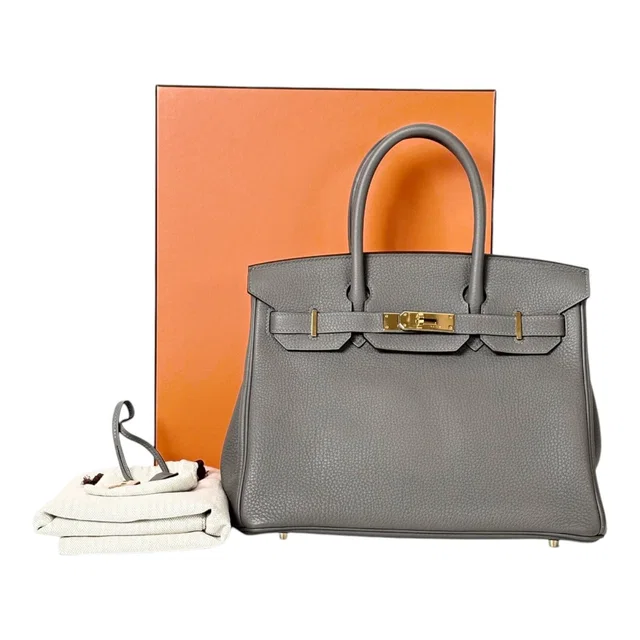 Hermès Birkin 30cm Bag in Togo Gris Meyer with GHW - Full Set in Grey Togo leather from Luxury Promise
