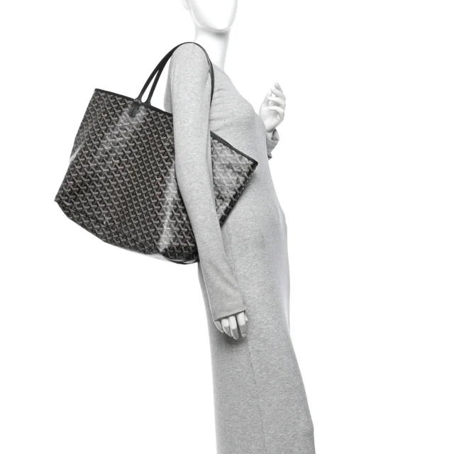 Goyard Goyardine Saint Louis GM Black in Black Coated canvas from FASHIONPHILE, photo 2 of 10
