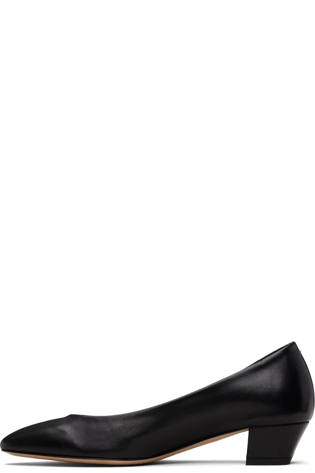 Aeyde Black Helia Low-Cut Heels, photo 3 of 5 from SSENSE
