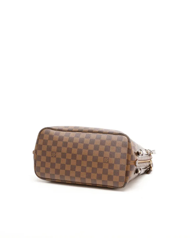 Louis Vuitton Damier Ebene Cabas Rivington Tote Bag in Brown Canvas from A Retro Tale, photo 4 of 8