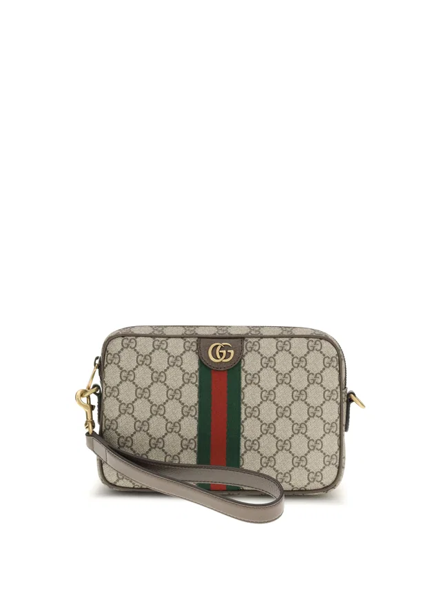 Gucci Ophidia Shoulder Bag — Beige Polyurethane; Polyamide in Beige Coated canvas from HEWI