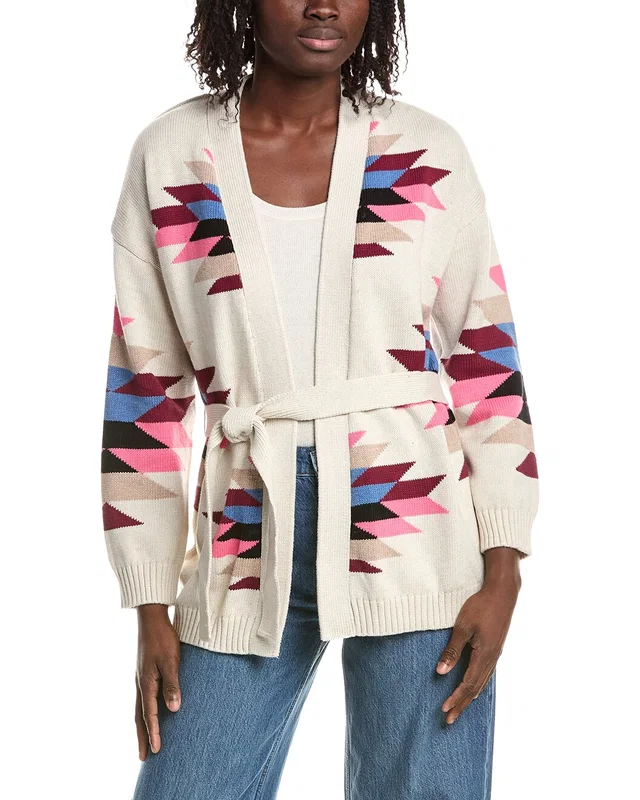 &Isla Tahlia Longline Aztec Cardigan, image 1 of 1 from Rue La La