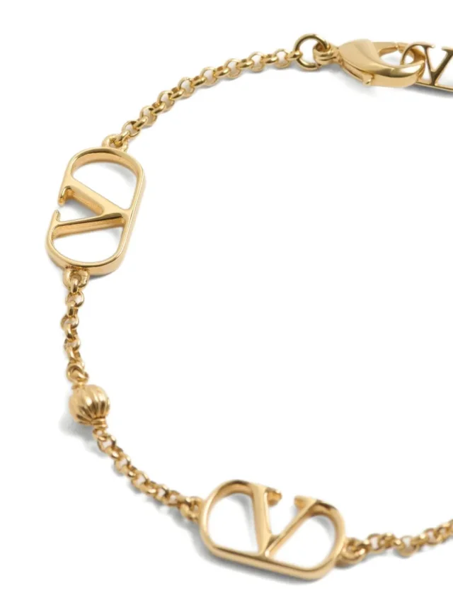 Valentino Garavani Vlogo Signature Gold-Tone Bracelet — Gold Bracelets in Gold from HEWI, photo 2 of 4