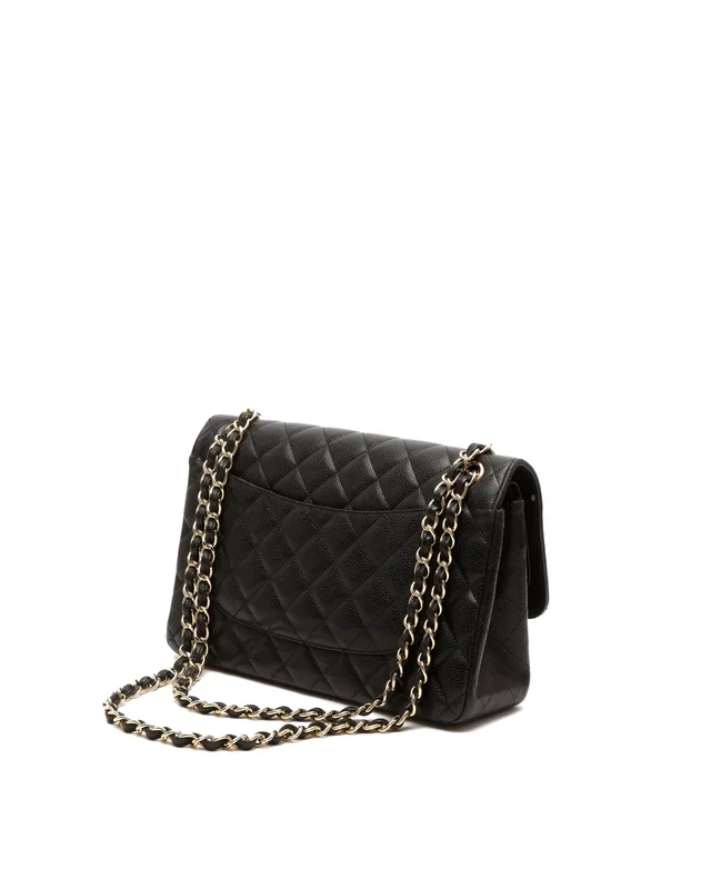 Chanel Classic Jumbo Caviar Double Flap Bag in Caviar leather from A Retro Tale, photo 3 of 10