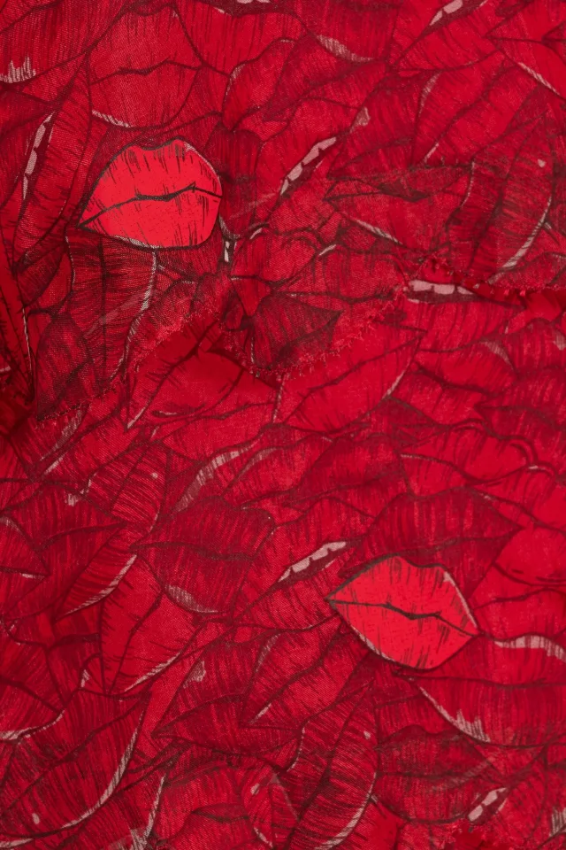 Valentino Garavani Tiered Printed Silk-Chiffon Mini Dress in Red, photo 4 of 4 from THE OUTNET