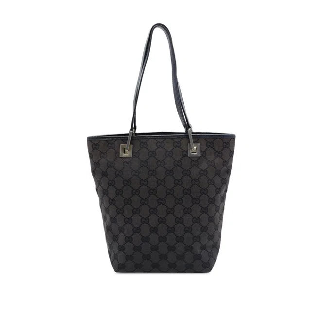 Brown Gucci GG Canvas Tote in Brown Canvas from Designer Revival