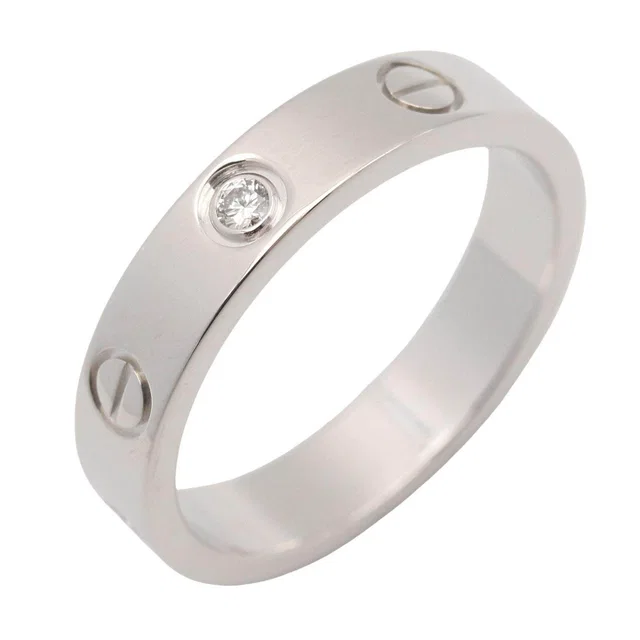 Cartier Mini Love Ring Au750 Diamond Ring Size 11.5 from LuxUness