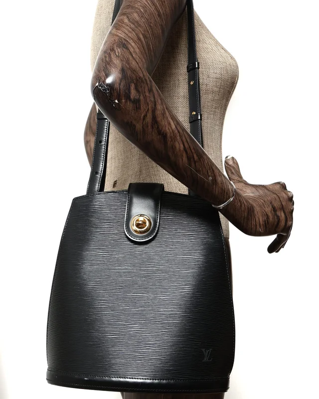 Louis Vuitton Epi Black Cluny Shoulder Bag in Black Leather from A Retro Tale, photo 9 of 9