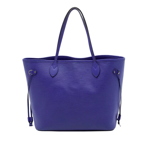 Purple Louis Vuitton Epi Neverfull MM Tote Bag in Purple Leather from Designer Revival