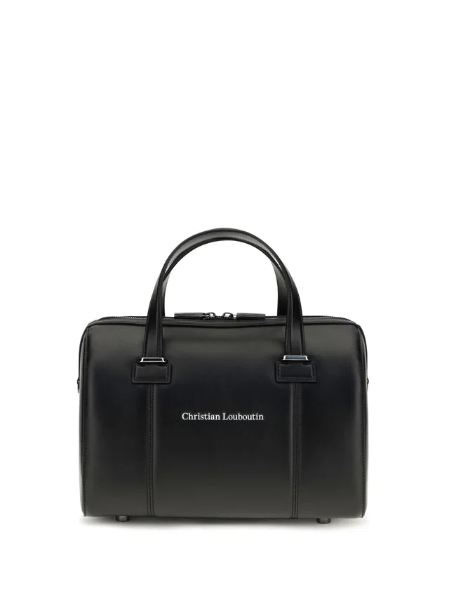 Christian Louboutin Calf Leather Top Handle Bag — Black Bos Taurus in Black Calfskin from HEWI