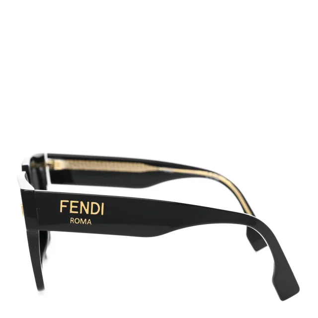 Acetate Fendi Square Sunglasses FE40101I Black in Black from FASHIONPHILE, photo 3 of 7