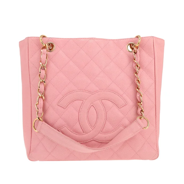 Chanel Shopping GST small handbag in pink quilted grained leather in Pink Caviar leather from Collector Square, photo 2 of 2