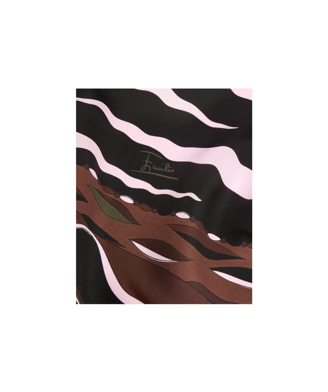 Emilio Pucci Mixed Print Silk Scarf, photo 3 of 4 from SENSER