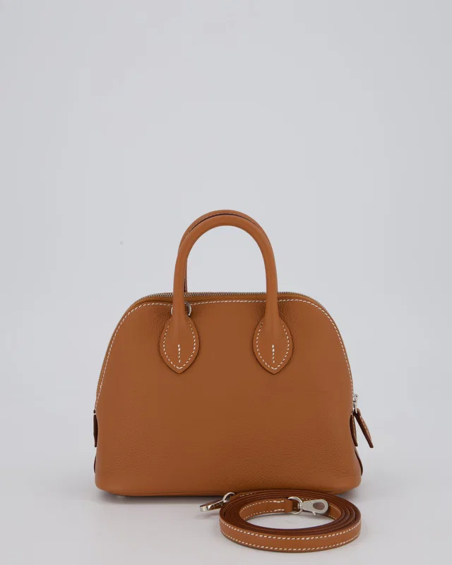 HOT* Hermès Mini Bolide in Gold Leather from Sellier