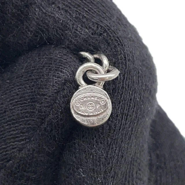 Chanel CC Logo Ribbon Motif Necklace Metal Rhinestone Faux Pearl from GALLERY RARE, photo 16 of 17