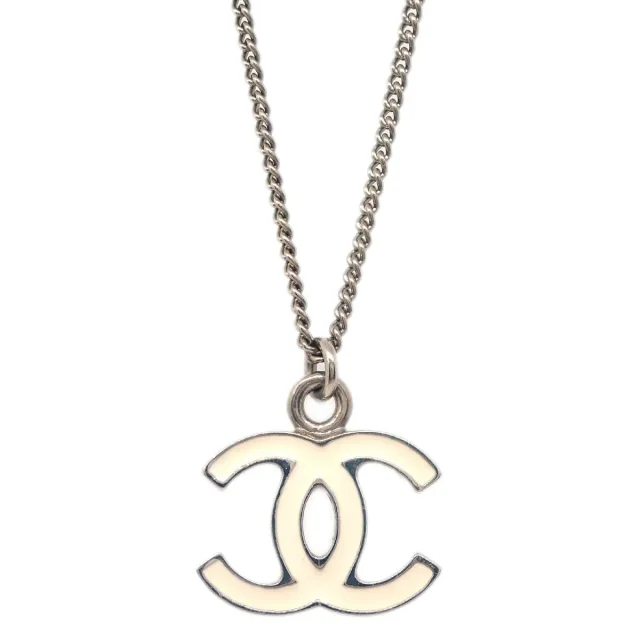 Chanel Cc Logo Pendant Metal Silver _plated Jewelry in Silver from HEWI, photo 2 of 4