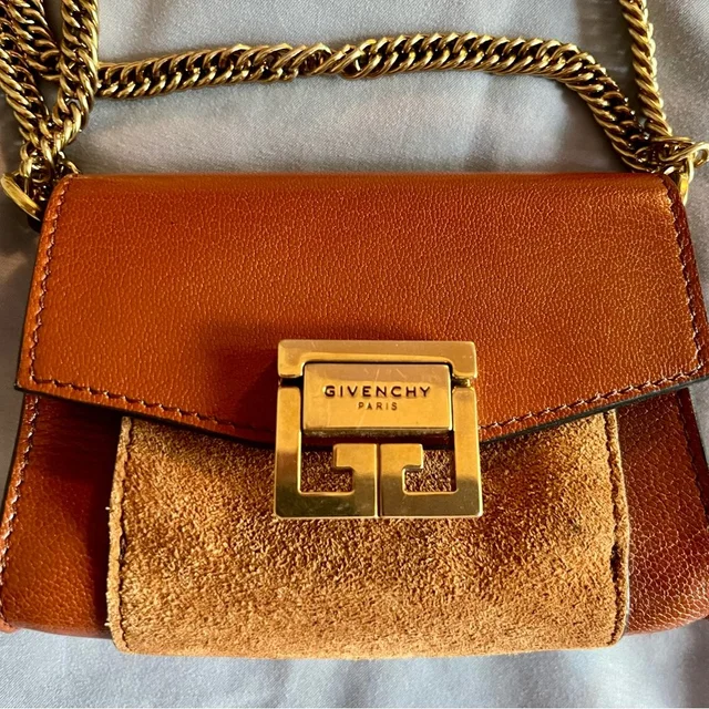 Givenchy Brown Leather And Suede Belt / Crossbody Bag in brown|red|neutral Suede from Poshmark
