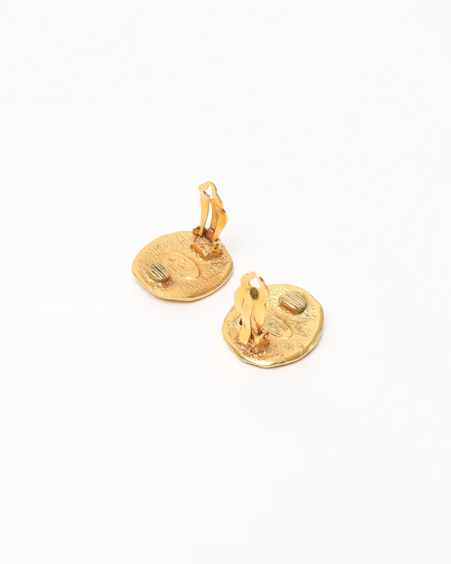 Chanel Cambon Logo Clip-on Earrings from A Retro Tale, photo 3 of 4