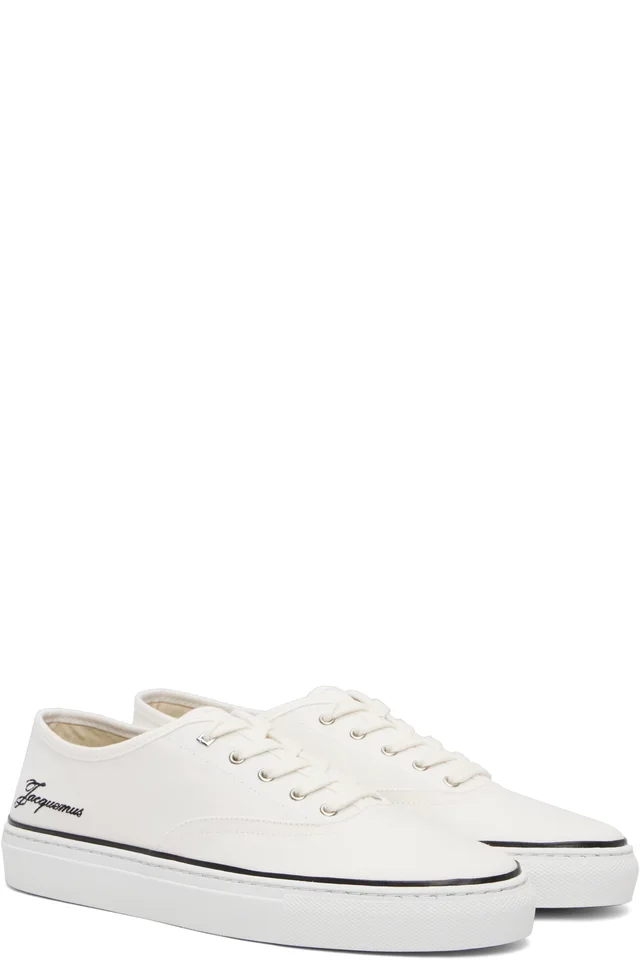 JACQUEMUS Off-White 'The Féfé' Sneakers, photo 4 of 5 from SSENSE