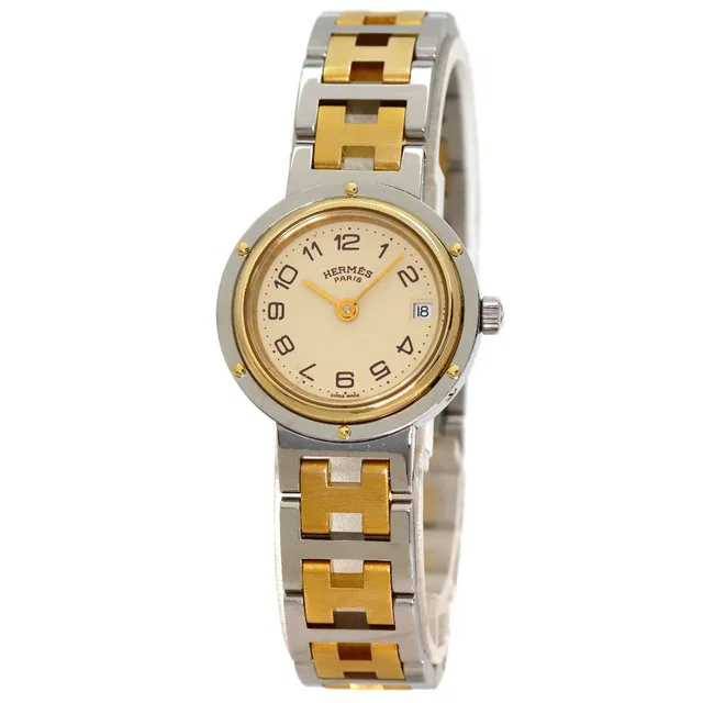 Hermès Clipper Vintage Buckle Watch SS from The Reluxe