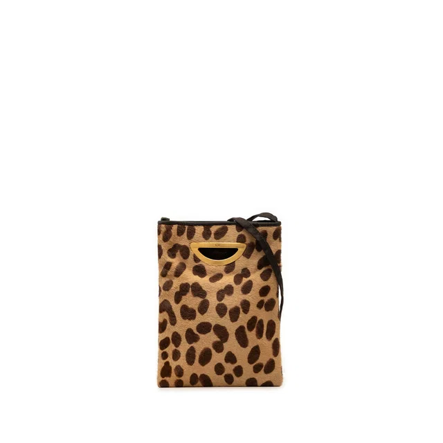 Brown Dior Pony Hair Leopard Print Malice Crossbody in Brown from Designer Revival