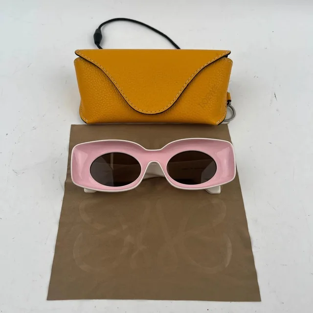 Loewe Pink & White Sunglasses 260527kcw9k04 in multicolor from Grailed