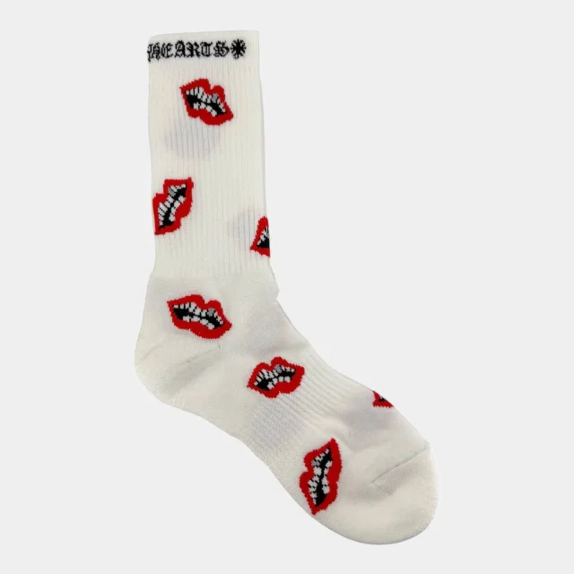 Chrome Hearts X Matty Boy Chomper Logo Socks White Red Black in multicolor from Grailed