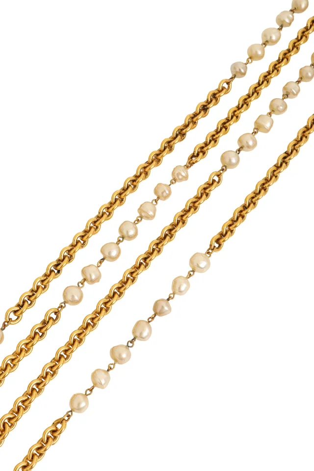 Chanel 1984 F/W Pearl Chain Necklace from Recess LA, photo 4 of 5