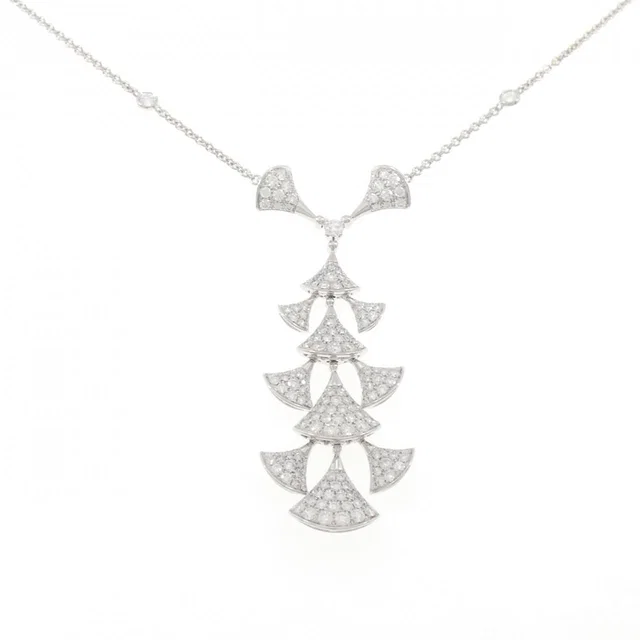 Bvlgari Diva Dream 18K White Gold Diamond Necklace in White from LuxUness