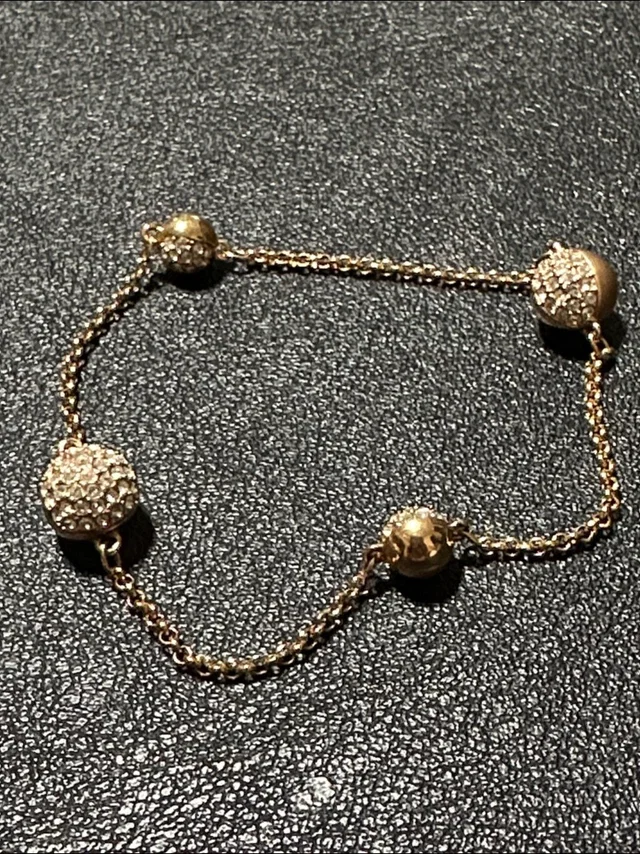 Swarovski Rose Gold Plate Remix Collection Spheres Bracelet in pink from Poshmark