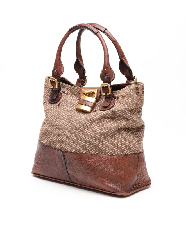Chloé Paddington Tote Bag in Woven leather from A Retro Tale, photo 2 of 14
