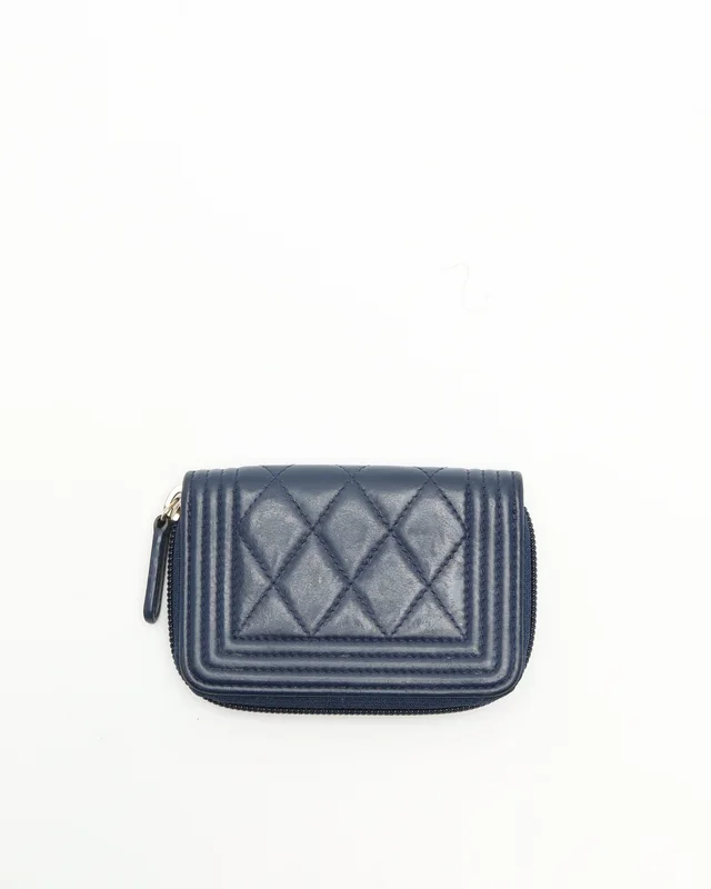 Chanel Boy Lambskin Zip Around Card Holder in Lambskin from A Retro Tale, photo 2 of 8