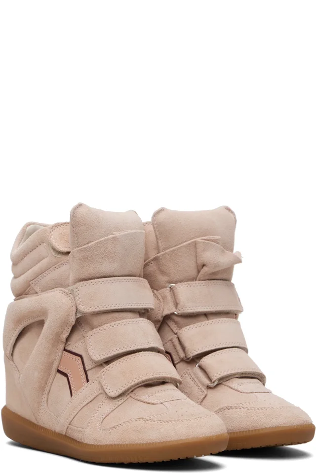 Isabel Marant Pink Bekett Sneakers, photo 4 of 5 from SSENSE