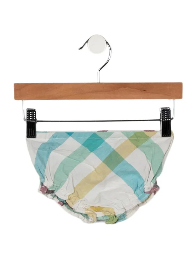Burberry Infant Girls' Patterned Bloomers in blue from The RealReal