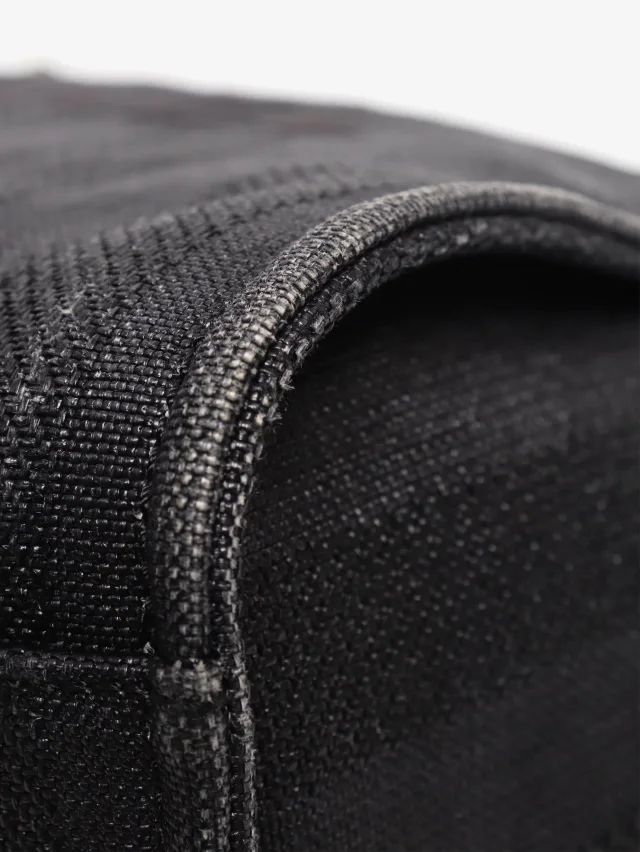 Chanel 2019 Black Deauville tote bag in Black Canvas from Sign of the Times, photo 5 of 9