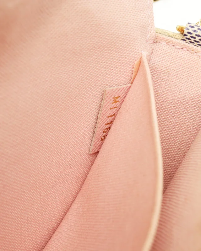 Louis Vuitton Damier Azur Pochette Félicie Bag in Canvas from A Retro Tale, photo 7 of 9