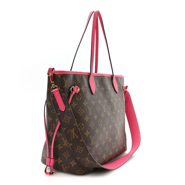 Louis Vuitton Monogram Inside Out Neverfull Bandouliere MM Rose Pondichery in Pink Coated canvas from FASHIONPHILE, photo 3 of 10
