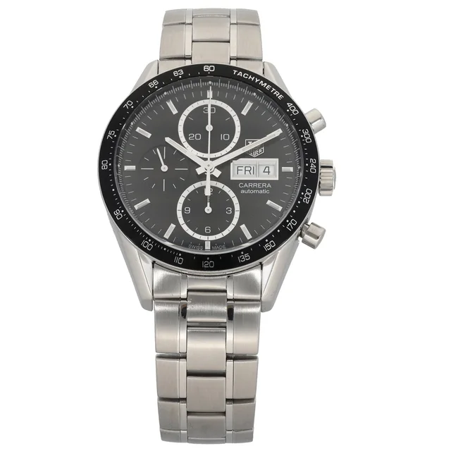TAG Heuer Carrera CV201AG 41mm Stainless Steel Watch from H&T