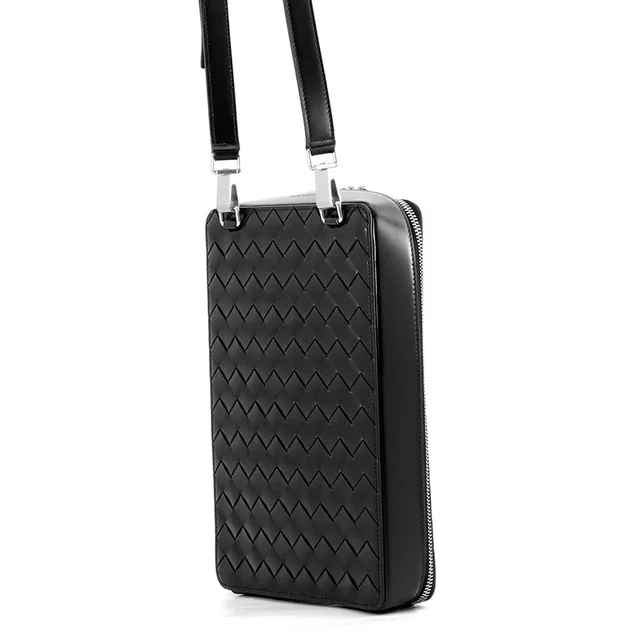 Bottega Veneta INTRECCIATO Shoulder Bag Black596370 Calf Leather in Calfskin from GALLERY RARE