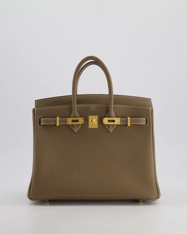 Hermès Birkin 25 Retourne Bag in Taupe Togo leather from Sellier, photo 3 of 21