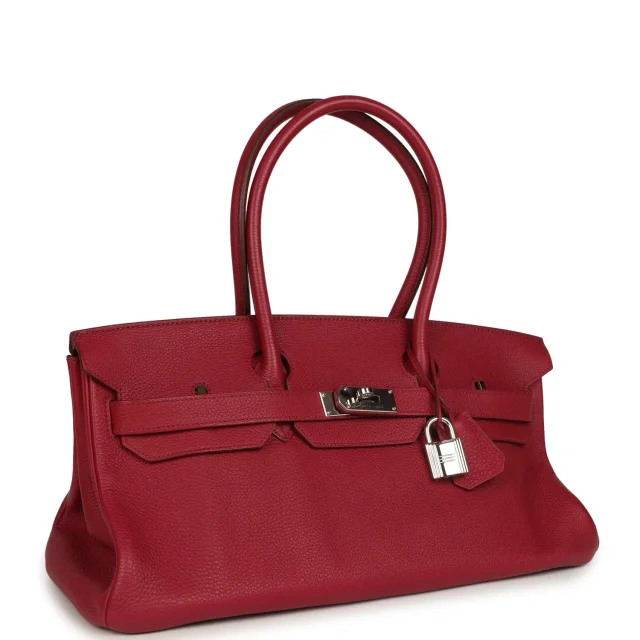 Hermès Vintage Shoulder Birkin 42 JPG Rubis Togo Palladium Hardware in Togo leather from Madison Avenue Couture, photo 2 of 9