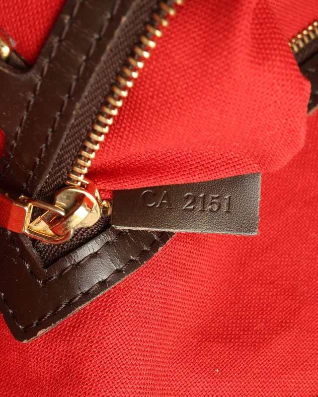 Louis Vuitton Damier Ebene Cabas Rivington Tote Bag in Brown Canvas from A Retro Tale, photo 7 of 8