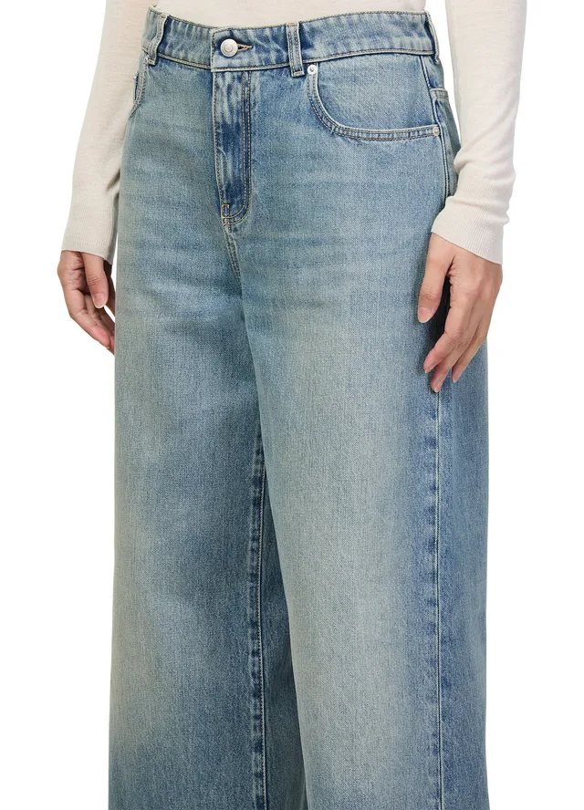 MCQUEEN Straight-cut jeans in Blue 100% cotton, photo 4 of 6 from 24S (US)
